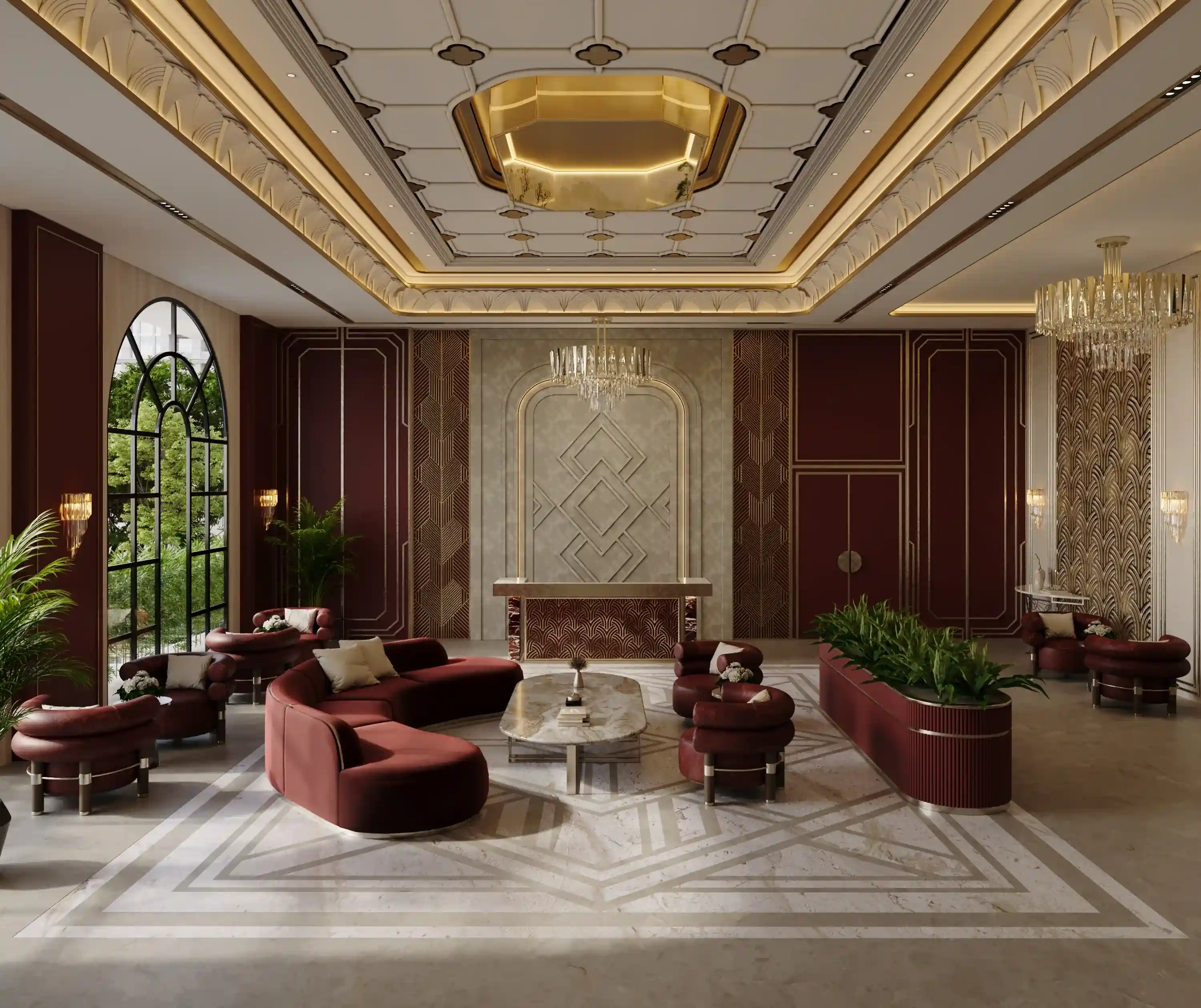 Exclusive duplex penthouse entrance lobby